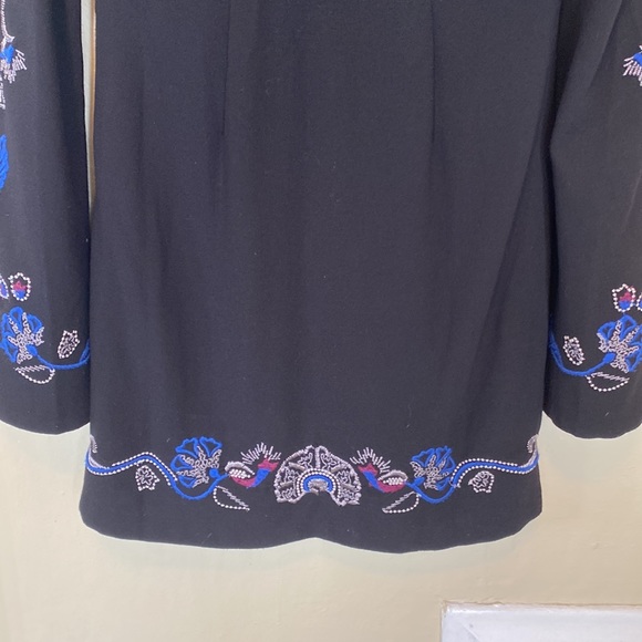 Free People Holiday Folk Embroidered Mini Dress - Picture 10 of 11